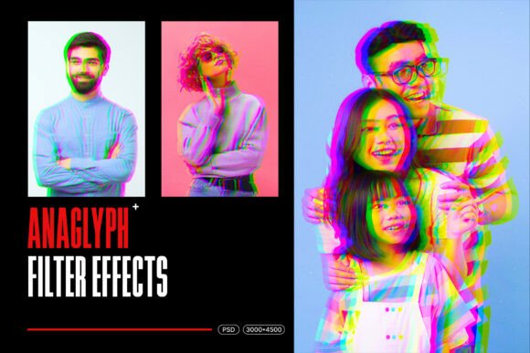 Download Anaglyph Photo Filter Effect - Premium Resources